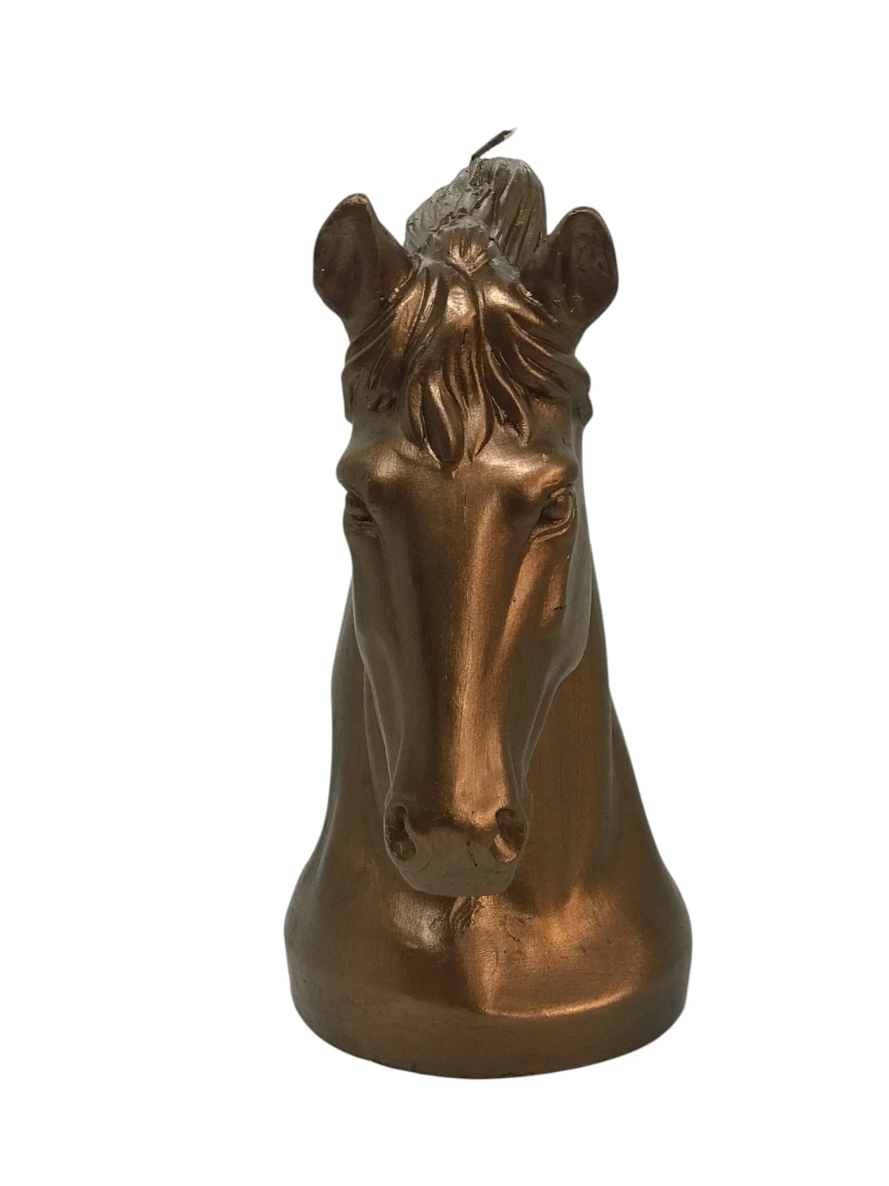 DEKORATİF BRONZ AT BÜST MUM