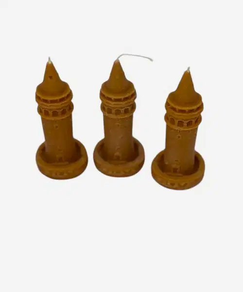 DEKORATİF GALATA KULESİ MUM 10 LU PAKET